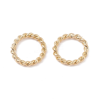 Brass Soldered Closed Jump Rings KK-K253-15B-02G-1