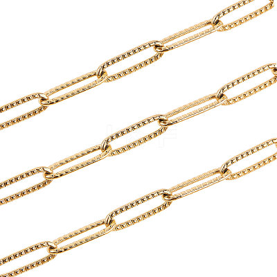 304 Stainless Steel Paperclip Chains CHS-CJC0001-01G-1