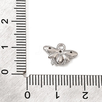 Brass Micro Pave Clear Cubic Zirconia Charms CU-CBA3D76-03P-03-1