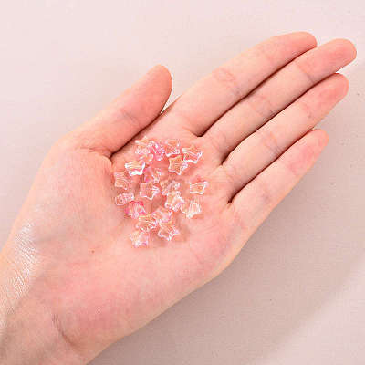 20Pcs Spray Painted Glass Beads GLAA-YW0001-13-1