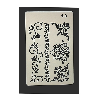 Eco-Friendly PET Plastic Hollow Painting Silhouette Stencil DRAW-PW0008-01I-1