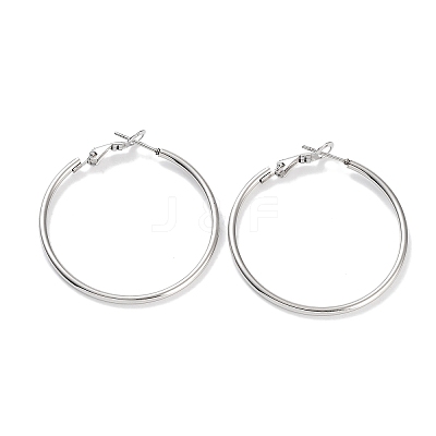 Non-Tarnish Ring 304 Stainless Steel Hoop Earrings for Women Men EJEW-B049-02D-P-1