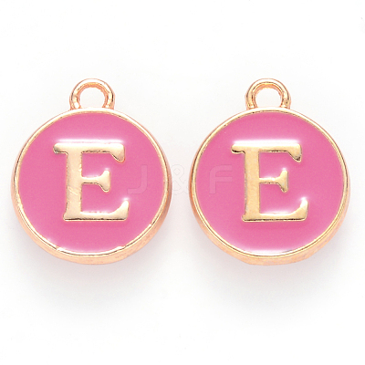 Golden Plated Alloy Enamel Charms X-ENAM-S118-08E-1