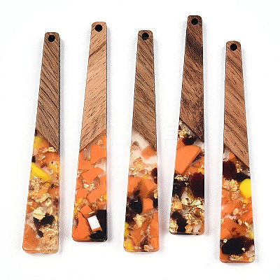 Translucent Resin & Walnut Wood Big Pendants LS-RESI-TAC0017-46-D03-1