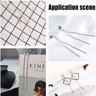 Vertical Bar Drop Earring DIY Making Kit DIY-UN0003-04-1