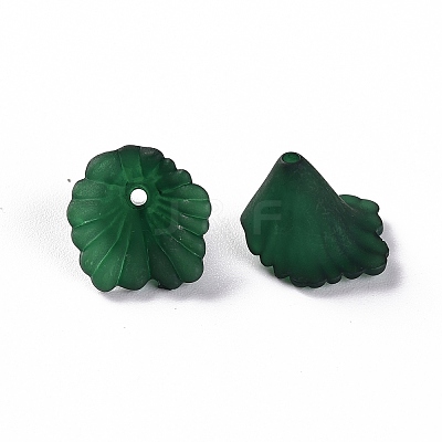 Frosted Acrylic Bead Caps MACR-S371-10A-735-1