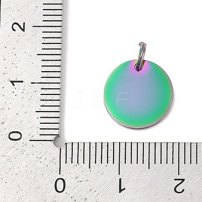 Ion Plating(IP) 304 Stainless Steel Pendants STAS-I311-32D-RC-1