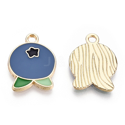 Light Gold Plated Alloy Pendants ENAM-T009-24-1