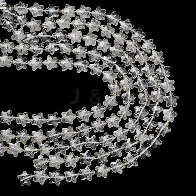 Natural Quartz Crystal Beads Strands G-L657-A07-01-1