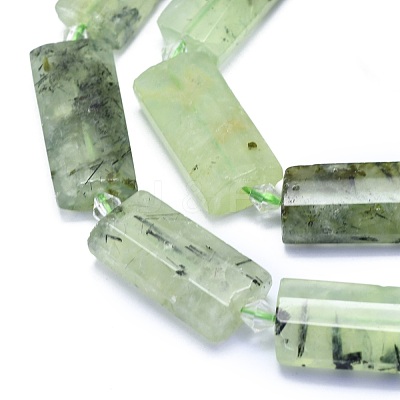 Natural Prehnite Beads Strands G-E530-16W-1