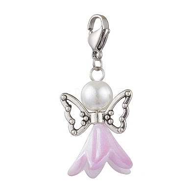 Angel Acrylic Pendant Decorations HJEW-JM02862-1