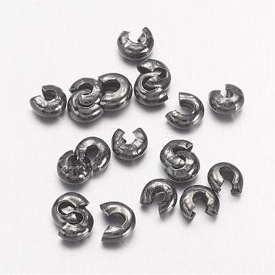Iron Crimp Beads Covers IFIN-H028-B-1