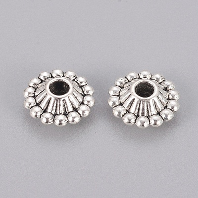 Tibetan Style Bicone Spacer Beads X-LF0641Y-1