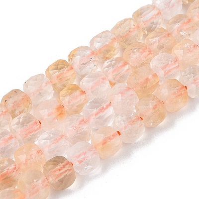 Heated Natural Citrine Beads Strands G-N342-135-1