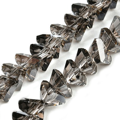 Electroplate Transparent Glass Beads Strands EGLA-P052-02A-PL03-1