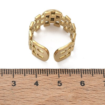 304 Stainless Steel Cuff Ring Components SA-CBA37BC-17A-G-1