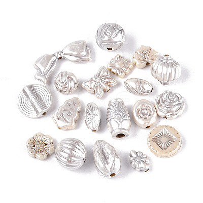 Pearlized Opaque Acrylic Beads X-OACR-T029-04A-1