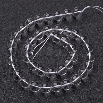 Synthetic Quartz Crystal Beads Strands GSR14mmA039-1-1