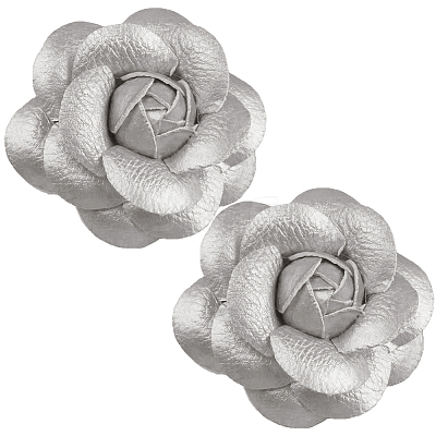 PU Leather Alligator Hair Clips for Girls OHAR-WH20008-18C-1