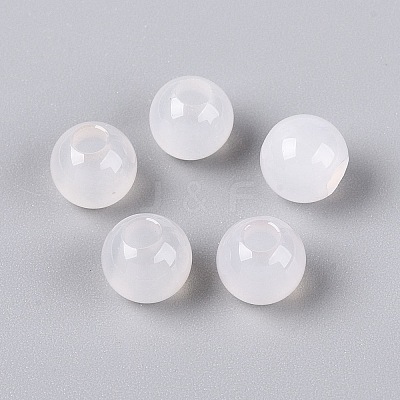 Natural White Agate Beads G-Q602-08A-01-1