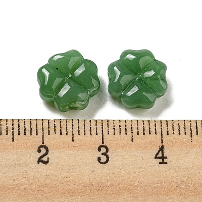 Imitation Jade Glass Beads GLAA-D017-01B-1