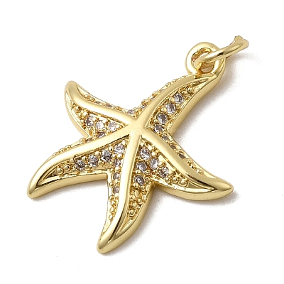 Brass Micro Pave Cubic Zirconia Pendants KK-H092-02C-G-1