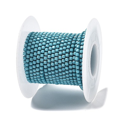 Iron Rhinestone Glass Cup Chain CH-U001-01O-1