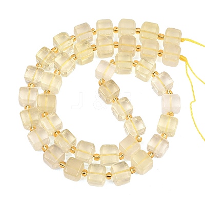 Heated Natural Lemon Quartz Beads Strands G-F832-A03-01-1