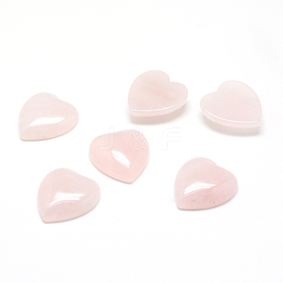Natural Rose Quartz Gemstone Cabochons X-G-T029-18X15mm-03-1