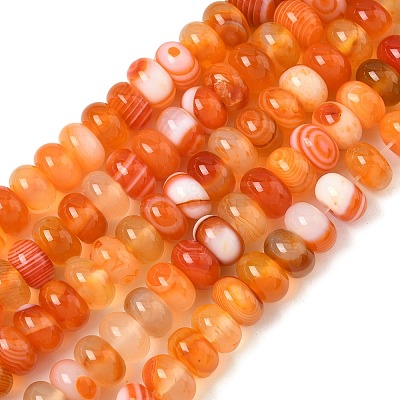 Natural Banded Agate Beads Strands G-F790-I01-01L-1