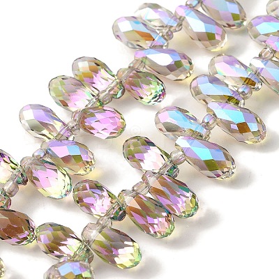 Electroplate Glass Beads Strands EGLA-B006-01A-FR01-1