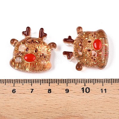 Christmas Theme Transparent Epoxy Resin Decoden Cabochons CRES-T025-01H-1