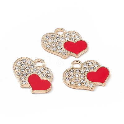 Alloy Crystal Rhinestone Pendants FIND-C019-30KCG-01-1