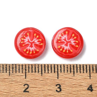 Fruit Series Opaque Resin Cabochons CRES-Q006-01F-1