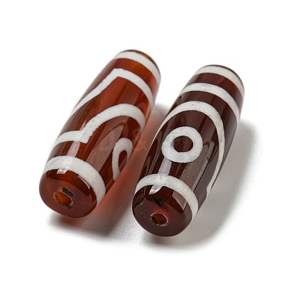 Tibetan Style dZi Beads Strands G-P526-A03-1