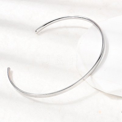 304 Stainless Steel Cuff Bangles LS-BJEW-D388-01B-P-1