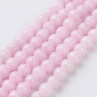 Natural Mashan Jade Round Beads Strands X-G-D263-6mm-XS23-1