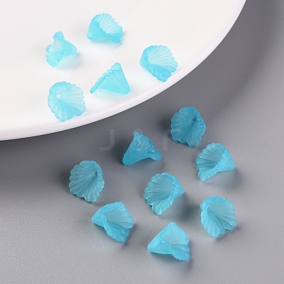 Frosted Acrylic Bead Caps MACR-S371-10A-755-1