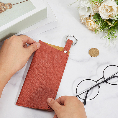 1Pc PU Leather Eyeglass Cases AJEW-CN0004-98B-03-1