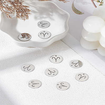 10Pcs 304 Stainless Steel Charms STAS-LP0003-19F-1