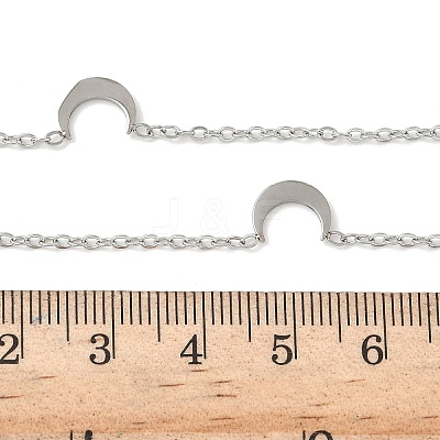 304 Stainless Steel Link Chain Necklaces for Women Men NJEW-K292-01I-P-1