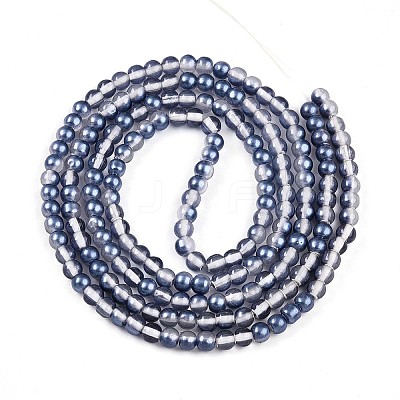 Baking Paint Transparent Glass Beads X1-DGLA-N011-4mm-08-1