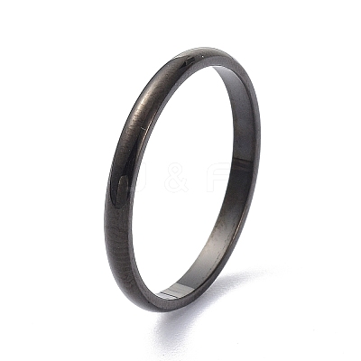 2mm Polished Plain Dome Finger Ring for Girl Women RJEW-C012-05G-EB-1