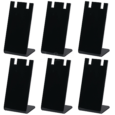 10Pcs L Shaped Acrylic Single Dangle Earring Display Stands ODIS-SC0001-07-1