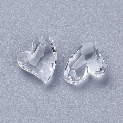 Transparent Acrylic Charms X-MACR-G055-11mm-02X-1