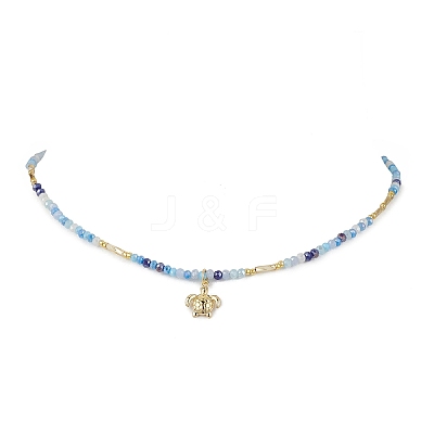 Summer Beach 304 Stainless Steel Pendant Necklaces for Women NJEW-JN05241-01-1