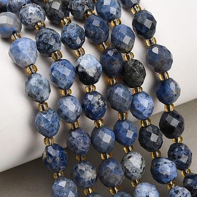 Natural Dumortierite Beads Strands GG-CBA4A3B-A07-1