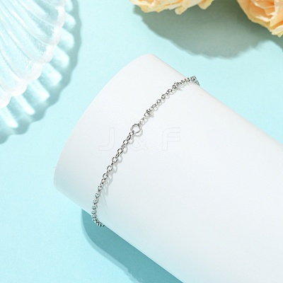 304 Stainless Steel Satellite Chain & Cable Chain Bracelets BJEW-JB14160-02-1