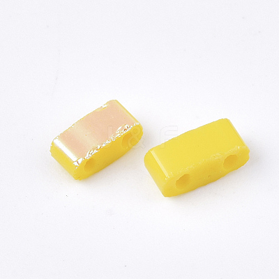 Electroplate Opaque Glass Seed Beads SEED-S023-18B-04A-1