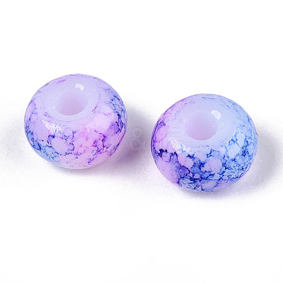 3/0 Baking Paint Glass Beads GLAA-G118-02C-1